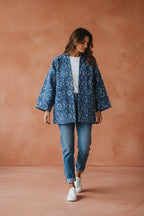 Royal Azraq – Cotton Kantha Reversible Jacket