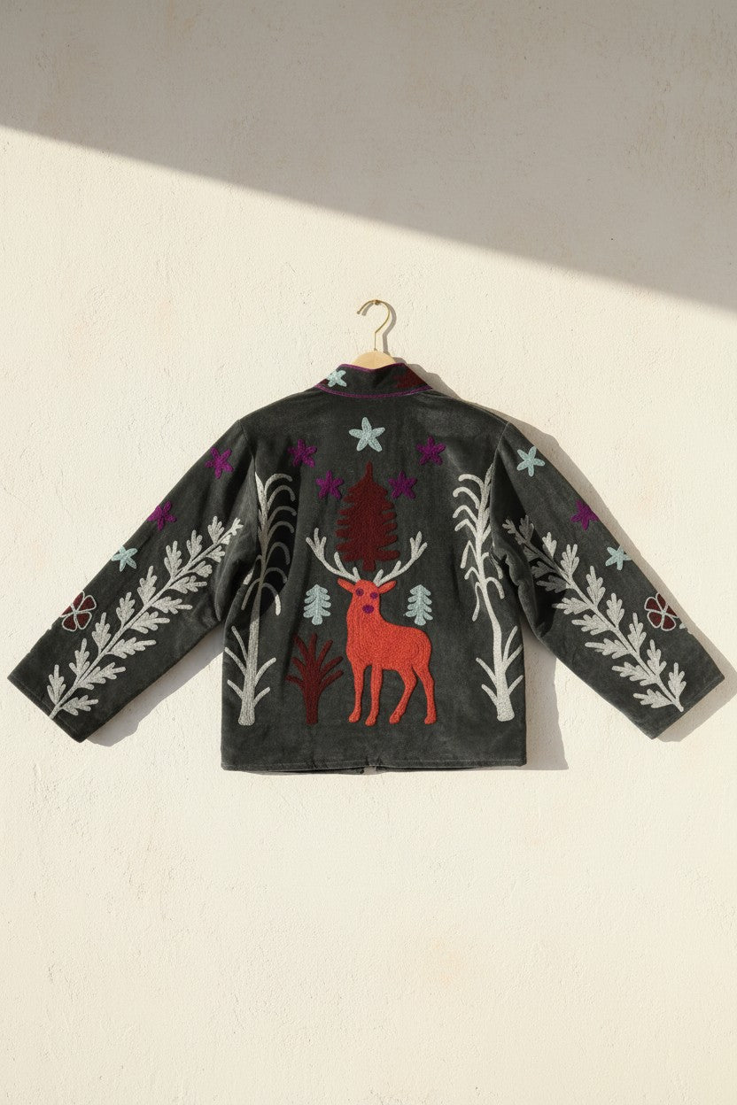 Mara Noir - Velvet Suzani Jacket